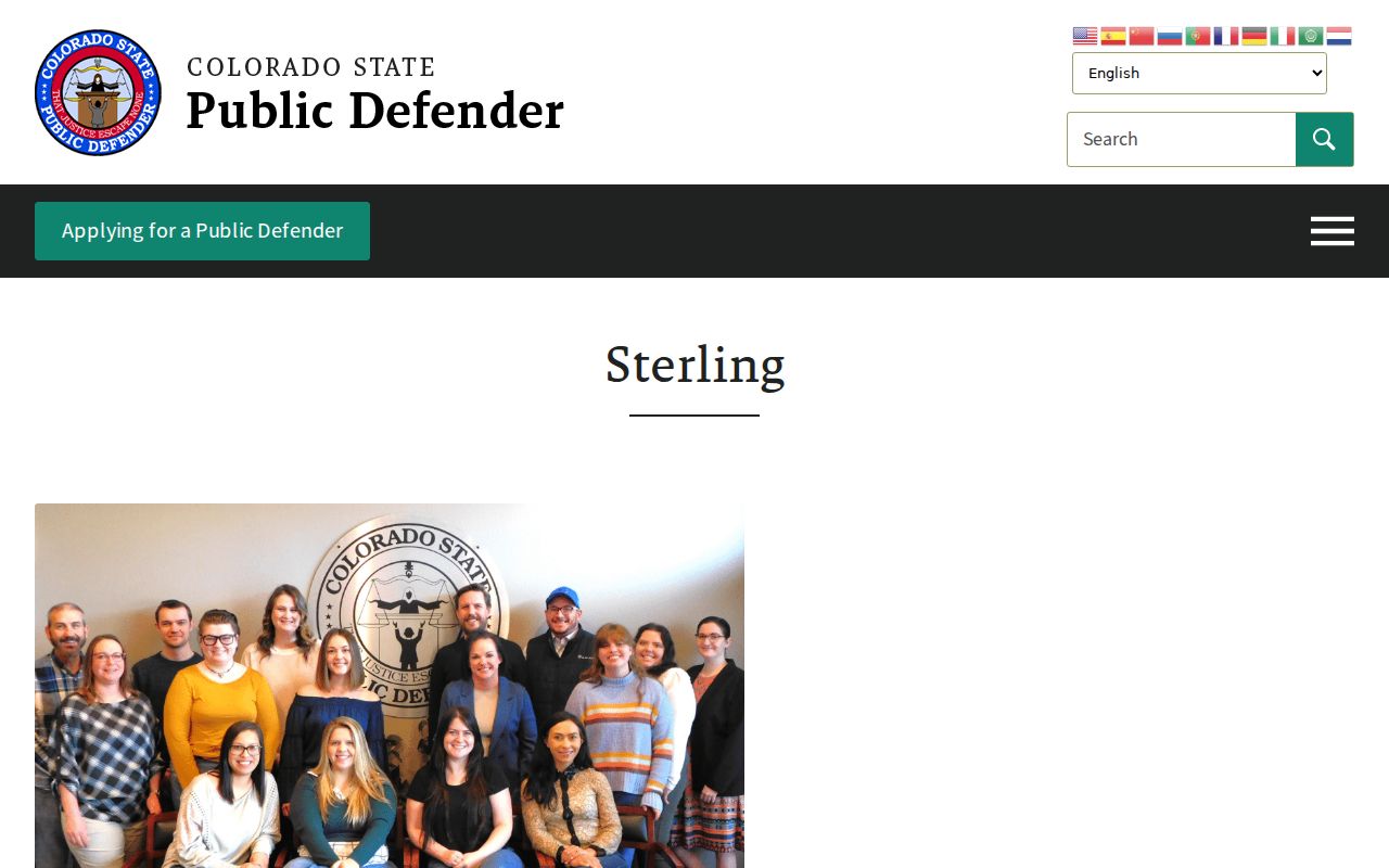 Logan County court records Colorado State Public Defender Sterling office
