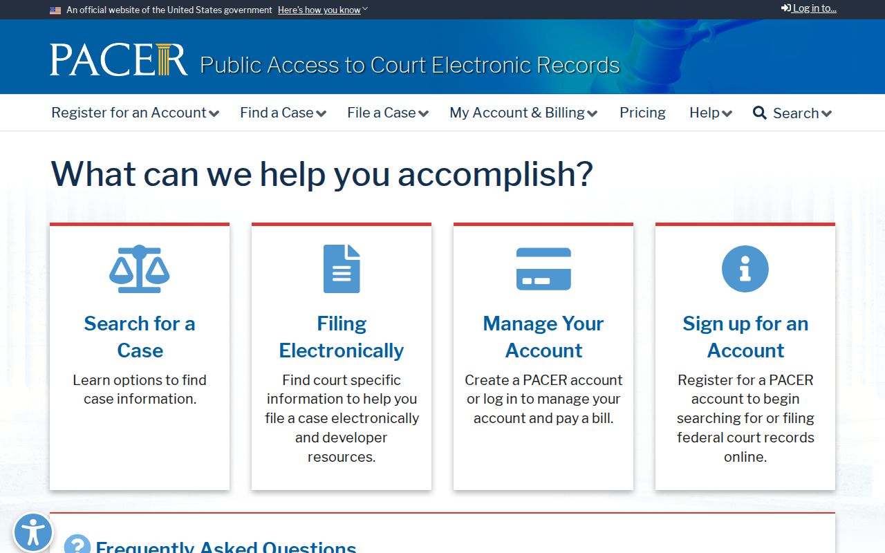 Logan County court records PACER federal record access