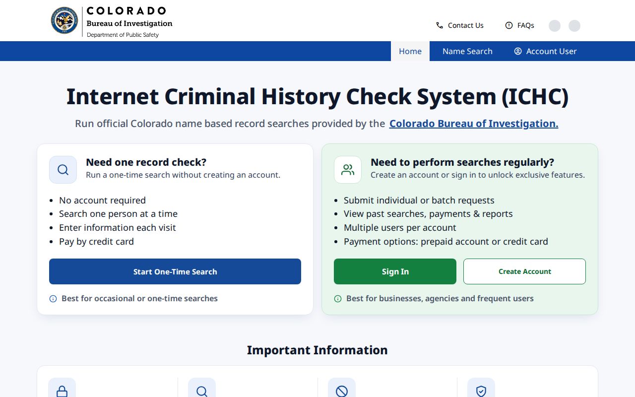 Logan County arrest records CBI Internet Criminal History Check
