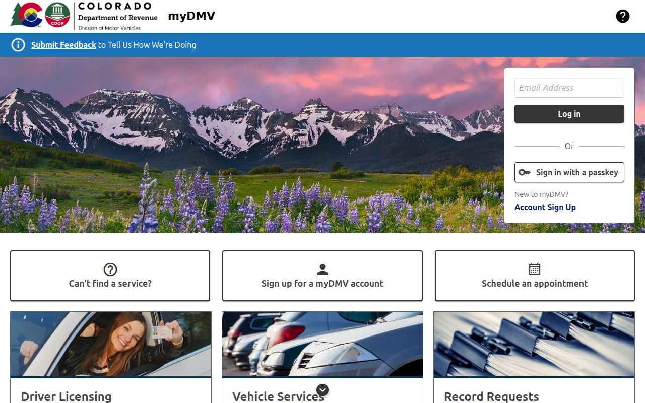 Logan County traffic court records Colorado myDMV portal